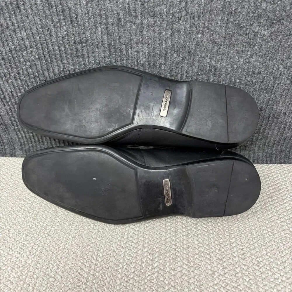 Magnanni Lino Loafers Bit Black Leather Slip On Dress Shoes Tuxedo Mens 11.5 M